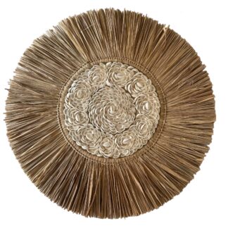 Raffia juju hat wall art